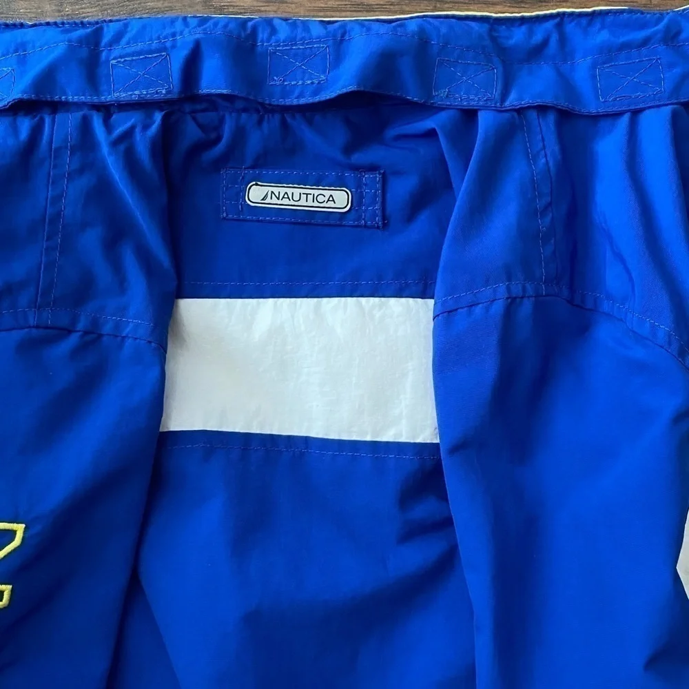 Nautica Boys Jacket, Blue/White/Yellow, Size 3T